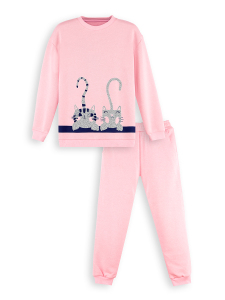 Kitties Girl Pink Tracksuit - 3