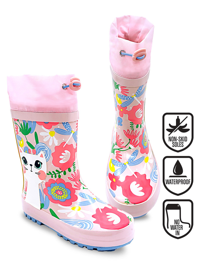 Kitty Girl Rain Boots - 1
