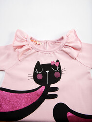 Kitty Pink Girl Dress - Thumbnail