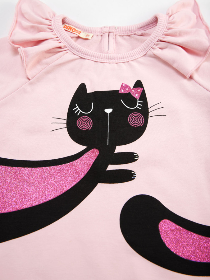 Kitty Pink Girl Dress - 6