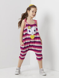 Kitty Striped Jumpsuit - 1