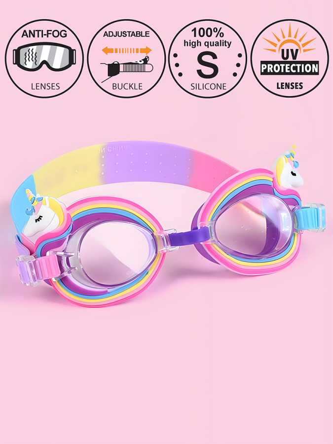 Kız Çocuk Deniz Gözlüğü Anti-Fog Unicorn - 1