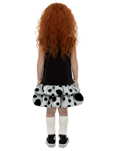 Kız Çocuk Elbise Siyah Kedi İlkbahar Yaz Sezonu 4-10 Yaş - 2