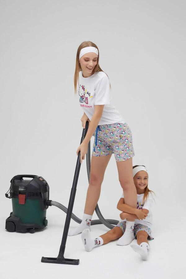 Kız Çocuk Kısa Kollu Pijama Takımı - 5