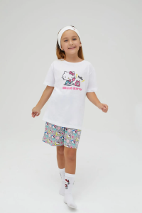 Kız Çocuk Kısa Kollu Pijama Takımı - 2