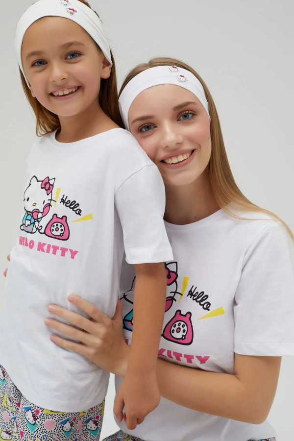 Kız Çocuk Kısa Kollu Pijama Takımı - 3