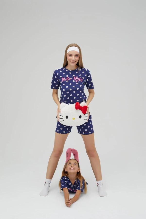 Kız Çocuk Kısa Şortlu Pamuklu Pijama Takımı - 4