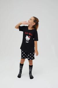 Kız Çocuk Kollu Şortlu Pamuklu Pijama Takımı - 2