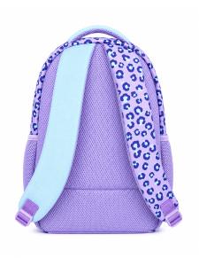 Kız Çocuk Okul Çantası Peluş Leopar Cepli 3 Bölmeli – Su İtici Kumaş - 5