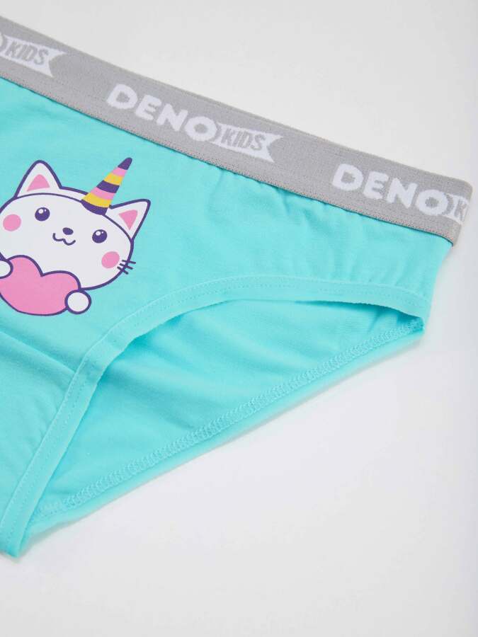 Kız Çocuk Pembe-Beyaz-Mint 3 Adet Külot Takım - 3