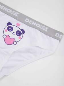 Kız Çocuk Pembe-Beyaz-Mint 3 Adet Külot Takım - 4