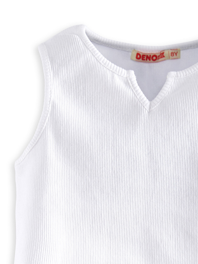 Kız Çocuk Siyah Beyaz Crop Atlet 2'li Takım - 5