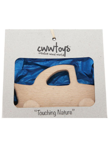 Klasik Araba Boyasız Ahşap Oyuncak, Masif Kayın, 18 Ay+ - CwwToys