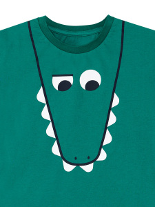 Komik Timsah Erkek Çocuk Yazlık T-shirt Cepli Kapri Şort Takım - 9