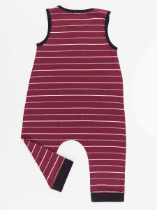 Komik Timsah Erkek Çocuk Pamuk Bordo Tulum - 4