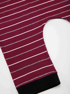 Komik Timsah Erkek Çocuk Pamuk Bordo Tulum - 6