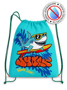 Köpekbalığı Su Geçirmez Erkek Çocuk İpli Sırt - Plaj Çantası - Molie