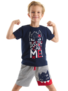 Korkusuz Erkek Çocuk T-shirt Şort Takım - 1