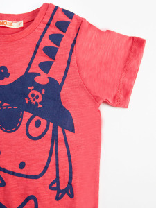 Korsan Dino Erkek Çocuk Yazlık T-shirt Şort Takım - 6