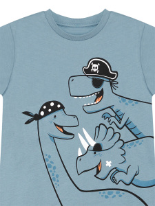 Korsan Dinolar Erkek Çocuk Yazlık T-shirt Şort Takım - 8