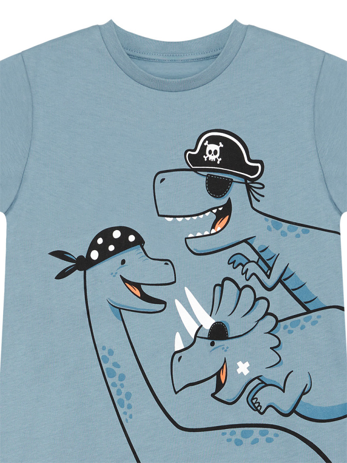 Korsan Dinolar Erkek Çocuk Yazlık T-shirt Şort Takım - 8