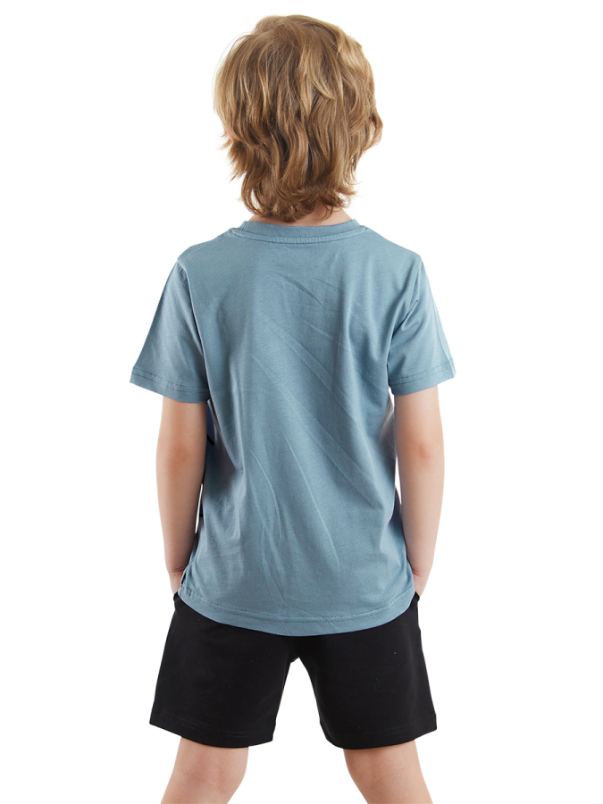 Korsan Dinolar Erkek Çocuk Yazlık T-shirt Şort Takım - 3