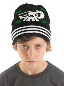 Korsan Erkek Çocuk Triko Bere Siyah - MSHB&G