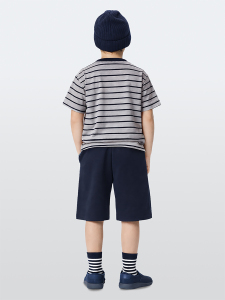 Erkek Çocuk Takım Çizgili T-Shirt Korsan Şort Yazlık Takım - 3