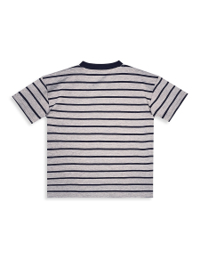 Erkek Çocuk Takım Çizgili T-Shirt Korsan Şort Yazlık Takım - 8