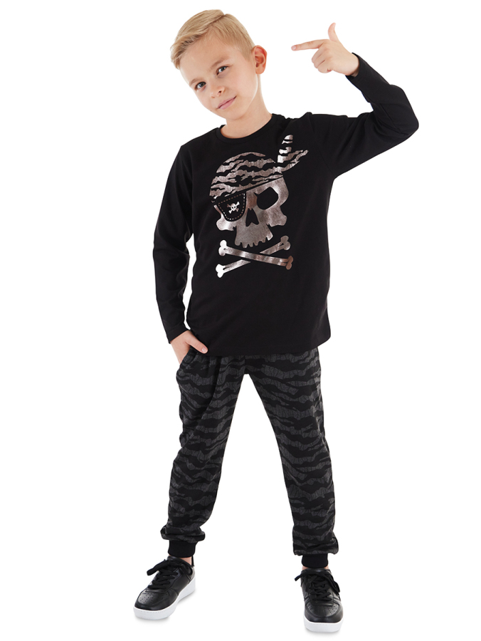 Korsan Kurukafa Erkek Çocuk T-shirt Pantolon Takım - 1