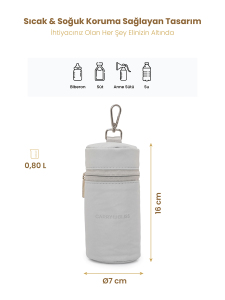 Krem Biberon Çantası ve Anne Sütü Taşıma Çantası - Carry Bliss