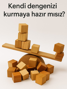 Küp Denge 22 Parça Ahşap Denge Oyunu, 3 Yaş+ - 2