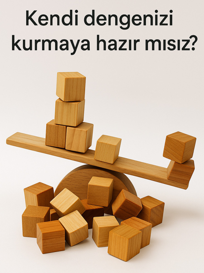 Küp Denge 22 Parça Ahşap Denge Oyunu, 3 Yaş+ - 2