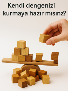 Küp Denge 22 Parça Ahşap Denge Oyunu, 3 Yaş+ - 3