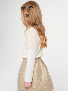 Kürk Detaylı Etek Blüz Takım - 2