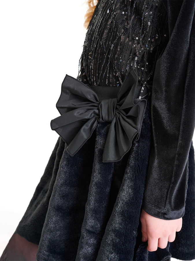 Kürk Etek Payet Blüz Takım - 2