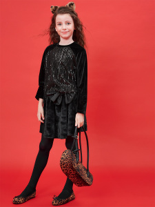 Kürk Etek Payet Blüz Takım - 4