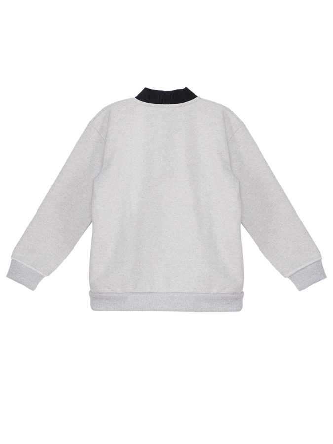 Kurt Erkek Çocuk Gri Kanguru Cepli Sweatshirt - 4