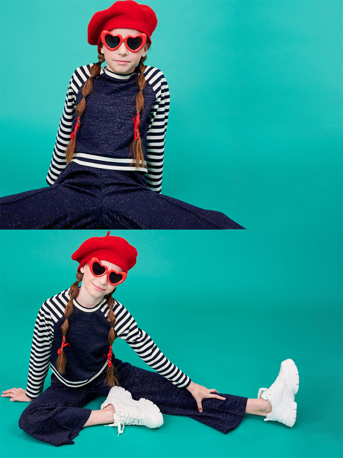 Lacivert Çizgili Eşofman Takım - 5