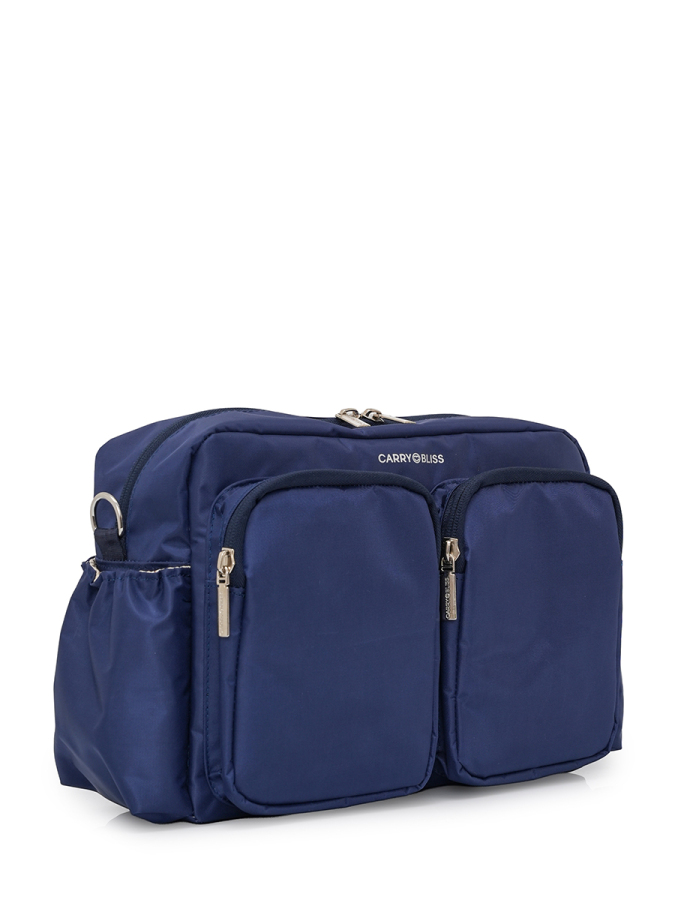 Lacivert DuoPack Çok Gözlü Anne Bebek Çantası - 5