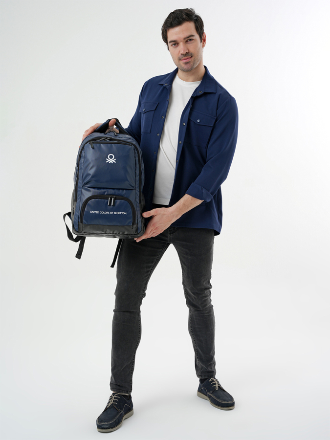 Lacivert Unisex Günlük Kullanım Sırt Çantası - 2