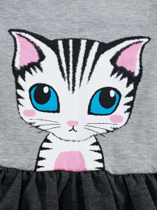 Lady Cat Kız Çocuk Elbise - 5