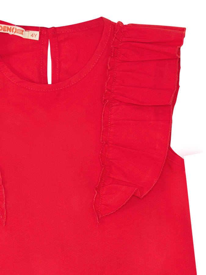 Ladybug Girl Red Poplin Dress - 6