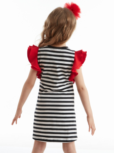 Ladybug Striped Girl Dress - 2