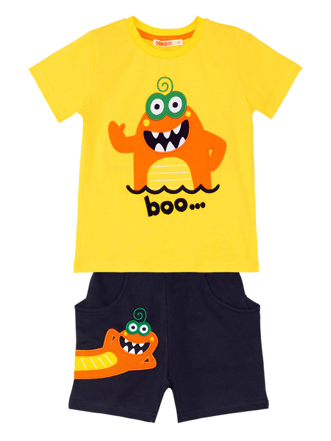 Lake Monster Erkek Çocuk T-shirt Şort Takım - 3