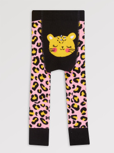 Leopar Kız Bebek T-shirt Tayt-Pantolon Takım - 7