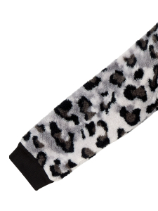 Leopar Peluş Kız Çocuk Sweatshirt - 6