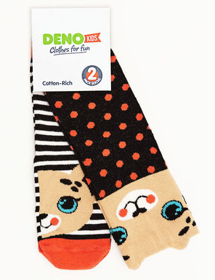 Leopard Girl 2-Pack Socks Set 