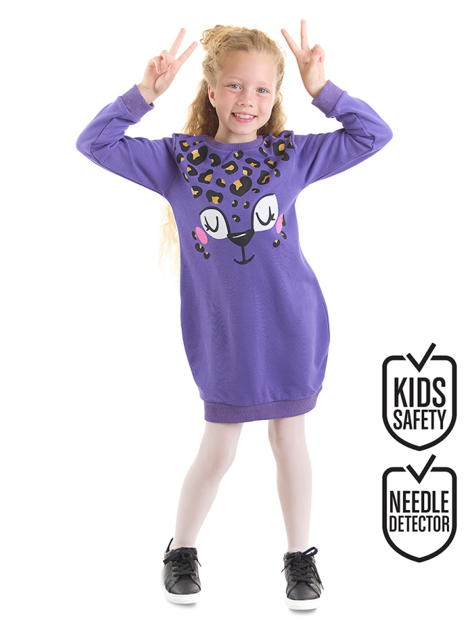 Leopard Girl Purple Dress - 1