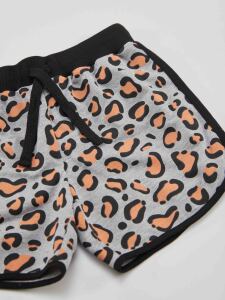 Leopard Girl Salmon T-shirt&Shorts Set - 6